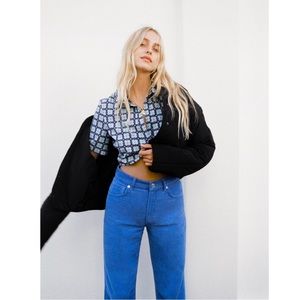 ZARA Water Repellent Quilted Slouchy Oversized Cropped Bomber Puffer Jacket M